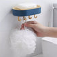 Double Layer Soap Holder with Hooks