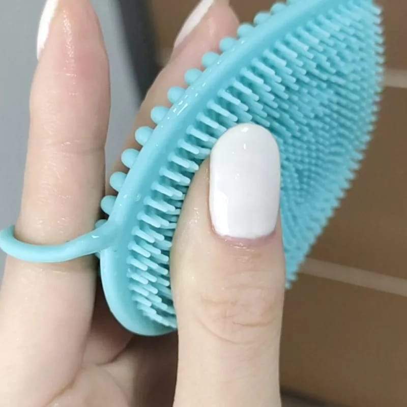 Heart Shape Silicone Massage Body Bath Rubbing Brush