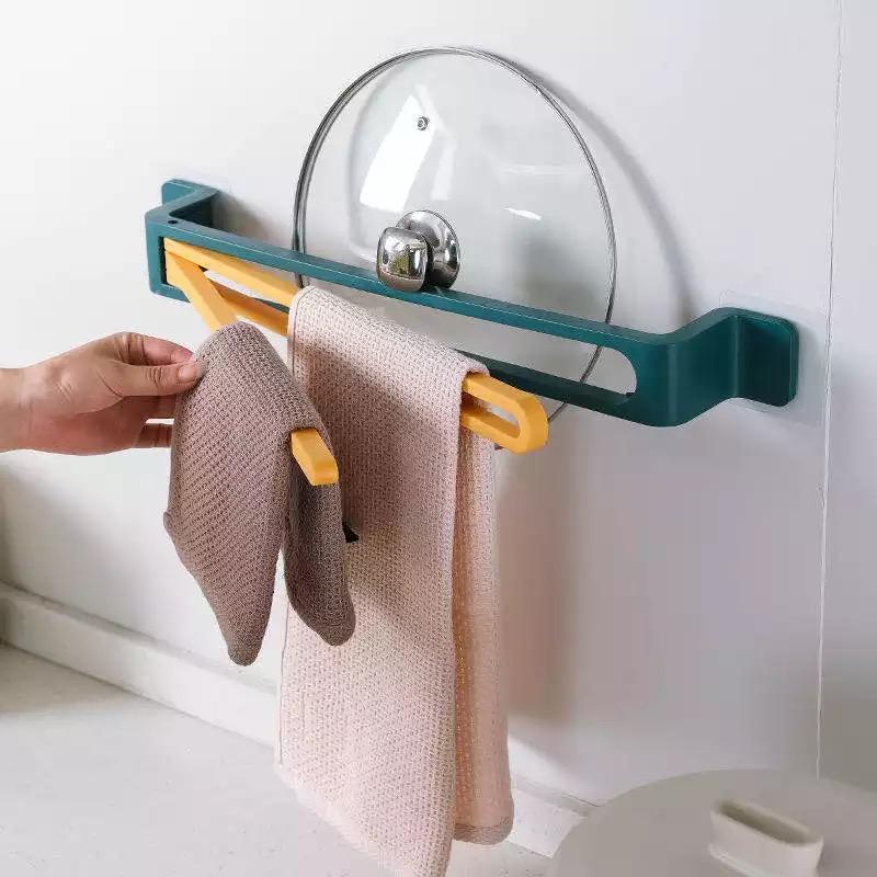 Punch-Free Paste Bathroom Degree Rotating Towel Rack