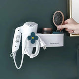 Wall Mounted Cute Hair Dryer Blower Organizer Rack