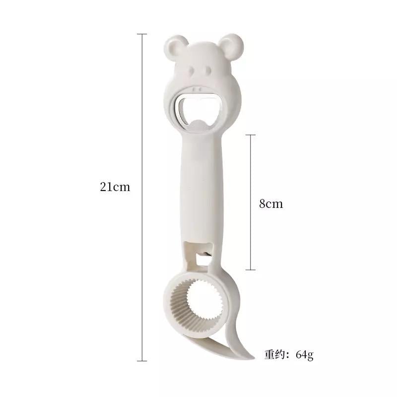 Multifunctional 4 in 1 PP Stainless Steel Bottle Opener