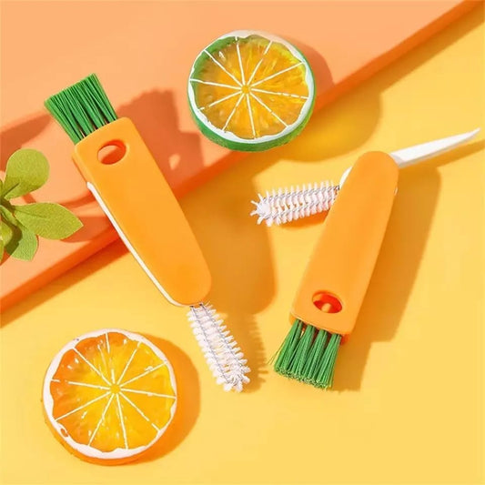 3 in 1 Bottle Lid Rubber Ring Groove Gap Cleaning Brush, Multifunctional Bottle Gap Cleaner