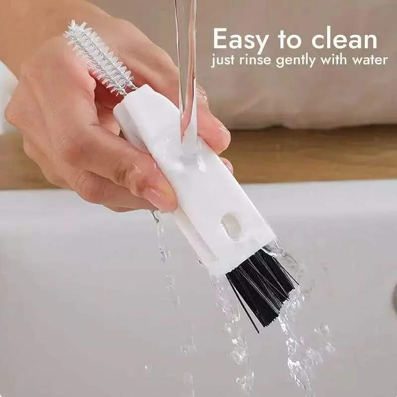 3 in 1 Bottle Lid Rubber Ring Groove Gap Cleaning Brush, Multifunctional Bottle Gap Cleaner