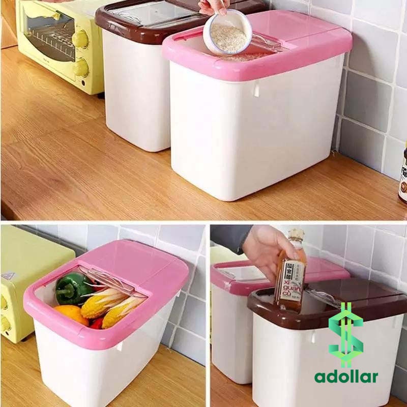 7 KG RICE FOOD STORAGE CONTAINER KITCHEN STORAGE BOX MOISTUREPROOF