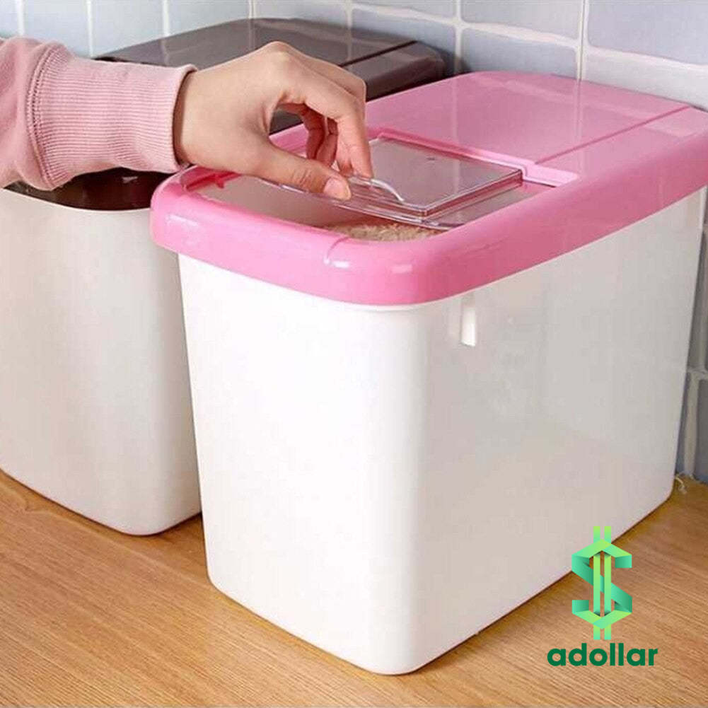 7 KG RICE FOOD STORAGE CONTAINER KITCHEN STORAGE BOX MOISTUREPROOF