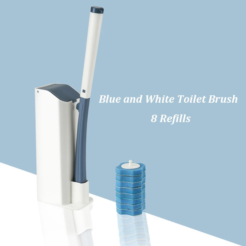 Toilet Cleaning Brush Set Replaceable Brush