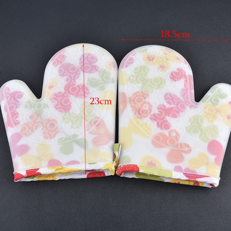 2pc Silicone Kitchen Gloves Heat Resistant Oven cooking gloves