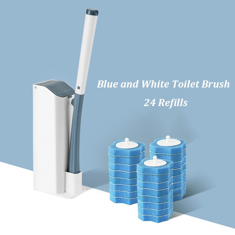 Toilet Cleaning Brush Set Replaceable Brush