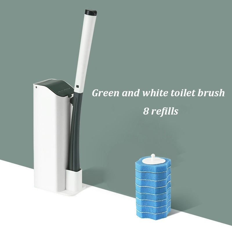 Toilet Cleaning Brush Set Replaceable Brush