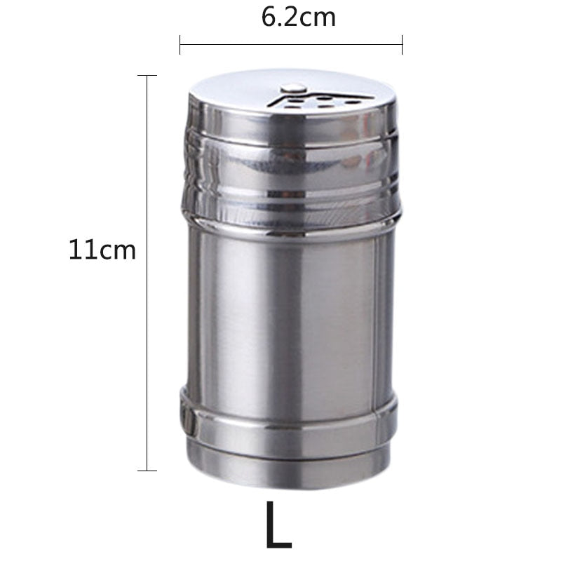 Spice Jar Rotating Cover Salt Sugar Bottle