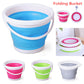 Collapsible Bucket Portable Folding Bucket Lid Silicone Car Washing Bucket Children Outdoor Fishing Travel Home Storage