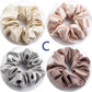 5pcs Satin Silk Scrunchies Women Elastic Rubber Hair Bands