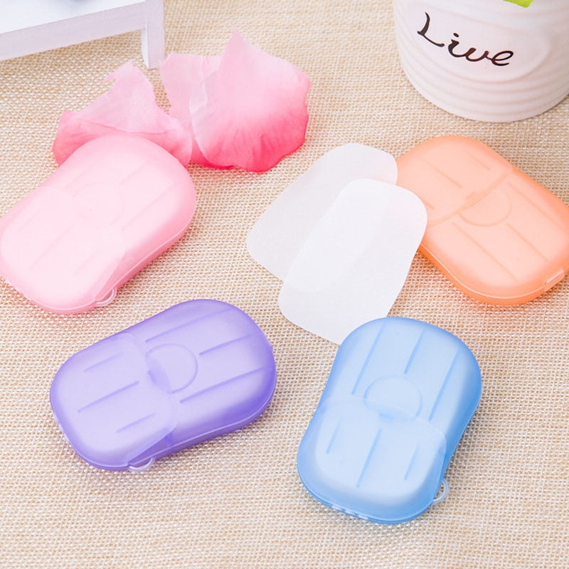 20PCS Portable Soap Paper Disposable Soap Paper