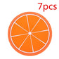 6 PCS Fruit Shape Silicone Cup Pad Slip Insulation Pad Cup Mat