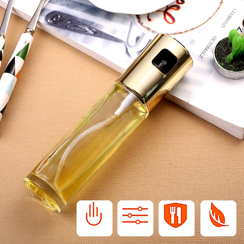 BBQ Oil Sprayer Baking Glass Olive Oil Vinegar Spray Bottle