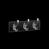 Transparent Wall Hooks Kitchen Bathroom Row Hooks