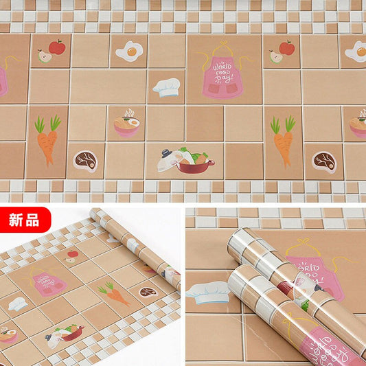 Waterproof oil-proof wall stickers kitchen decorations