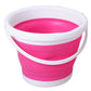 Collapsible Bucket Portable Folding Bucket Lid Silicone Car Washing Bucket Children Outdoor Fishing Travel Home Storage