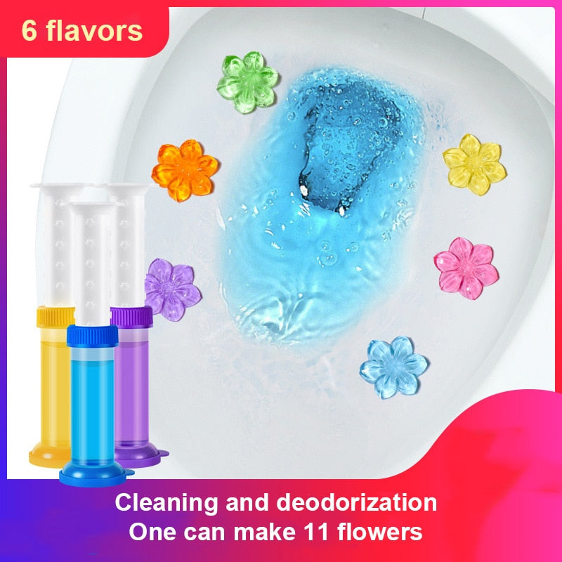 Flower Aromatic Toilet Gel Toilet Deodorant Cleaner Toilet Fragrance