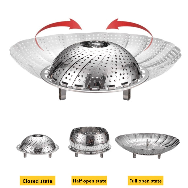 Stainless Steel Lotus Steaming Tray