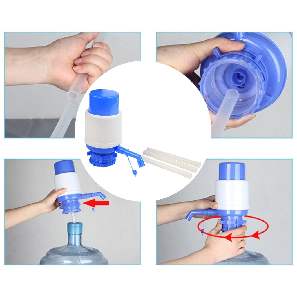 Universal Water Bottle Pump Hand Manual Drinking Fountain Dispenser