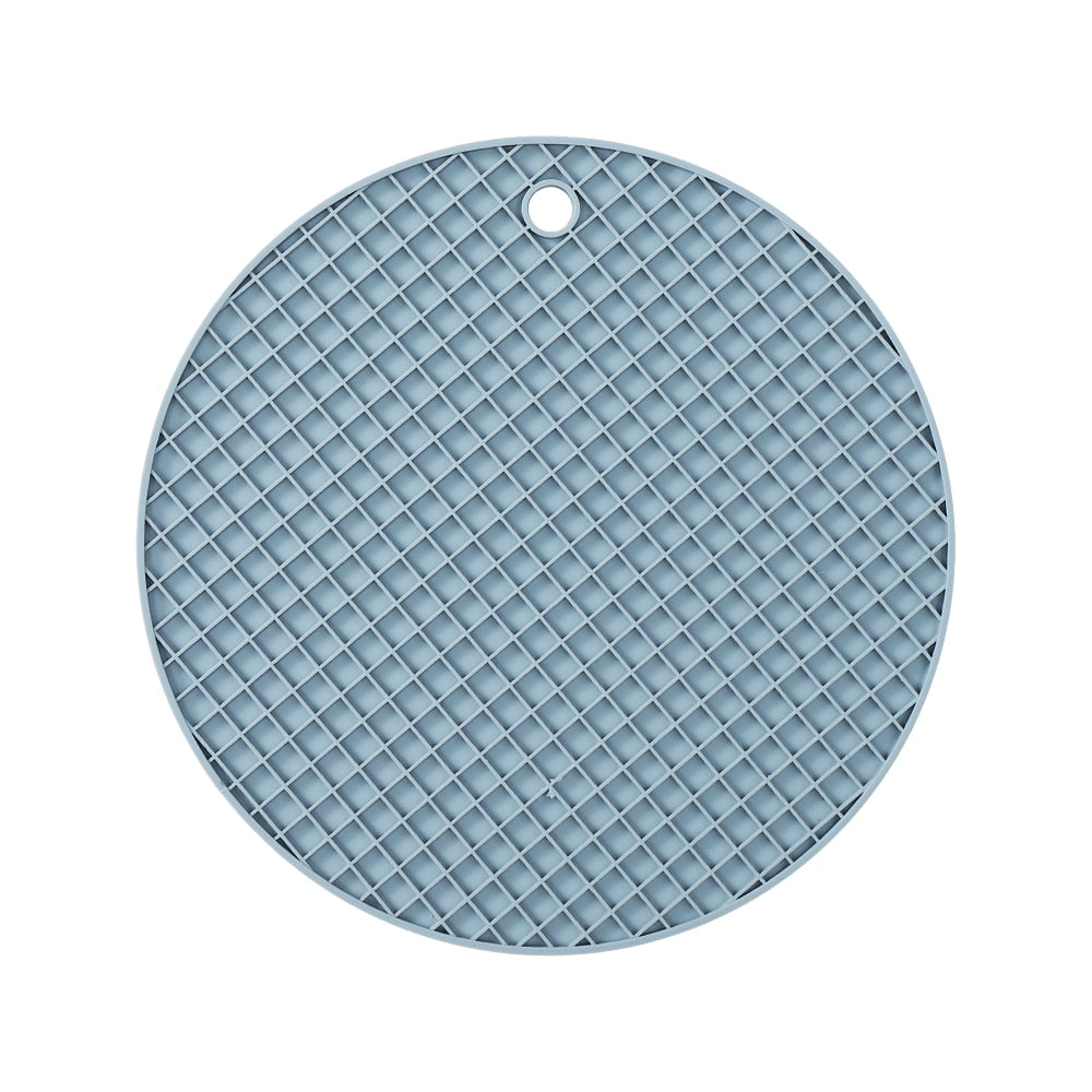 multi-functional mat, round heat-resistant silicone table mat,