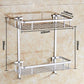 Aluminum Bathroom Rack, Bathroom Shelves Drilling/ No Drilling