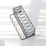 Iron Grid Wall Mounted Storage Basket