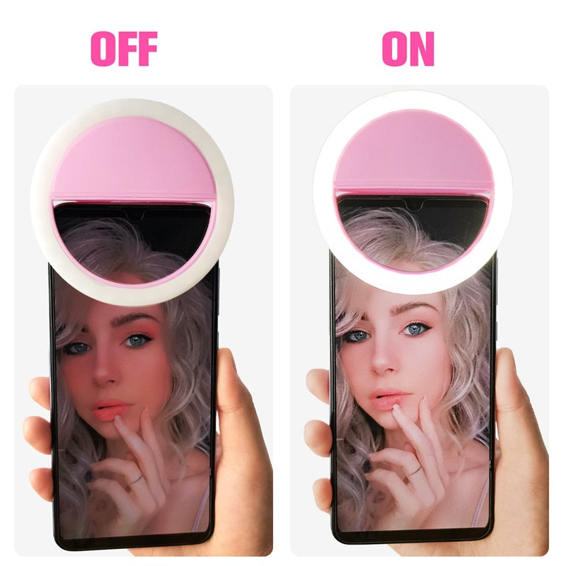 Portable Selfie Flash LED Clip-on Mobile Phone Selfie Light