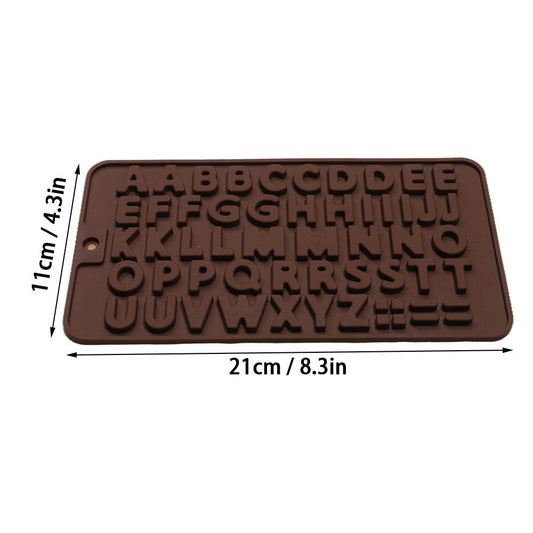 Silicone Chocolate Mold 26 Letter Number Chocolate Baking Tools