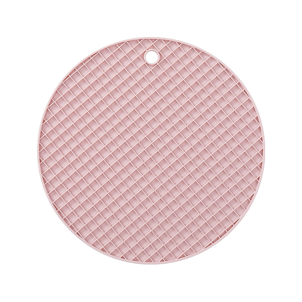 multi-functional mat, round heat-resistant silicone table mat,