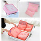 6pcs/set Travel Organizer Storage Bags Portable Luggage Organizer Clothes Tidy Pouch Suitcase Packing Cube Case