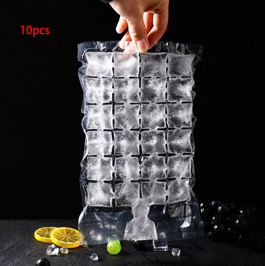 Disposable Ice Cube Mold 24 Grids Self-Seal Ice Cube Bags