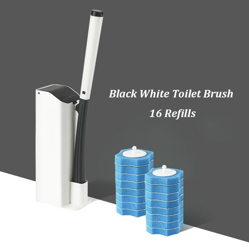 Toilet Cleaning Brush Set Replaceable Brush