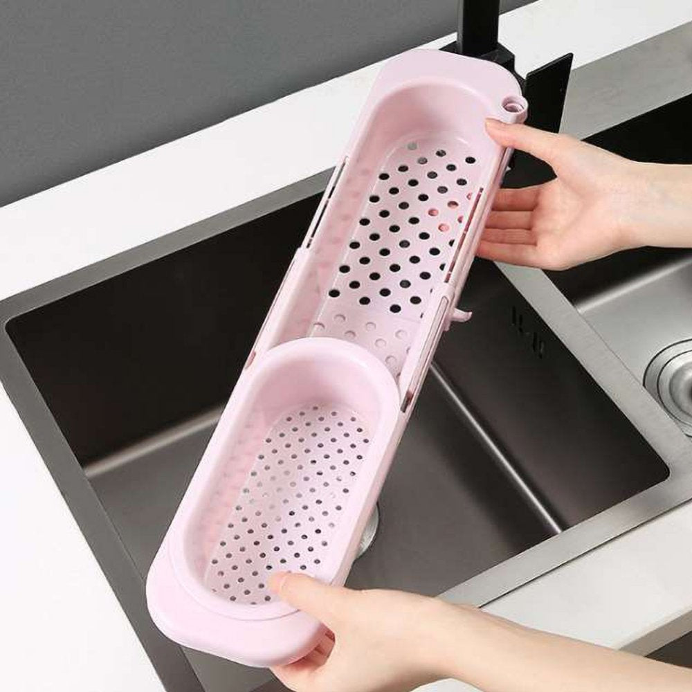 Telescopic Sink Holder Storage Drain Basket