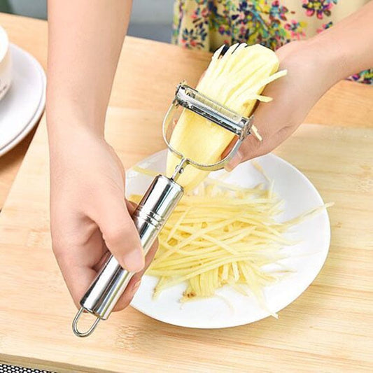 Stainless Steel Potato Cucumber Carrot Grater Julienne Peeler