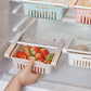 Telescopic Drawer Fridge Storage Box Slide Food Fruits Vegetables Organizer