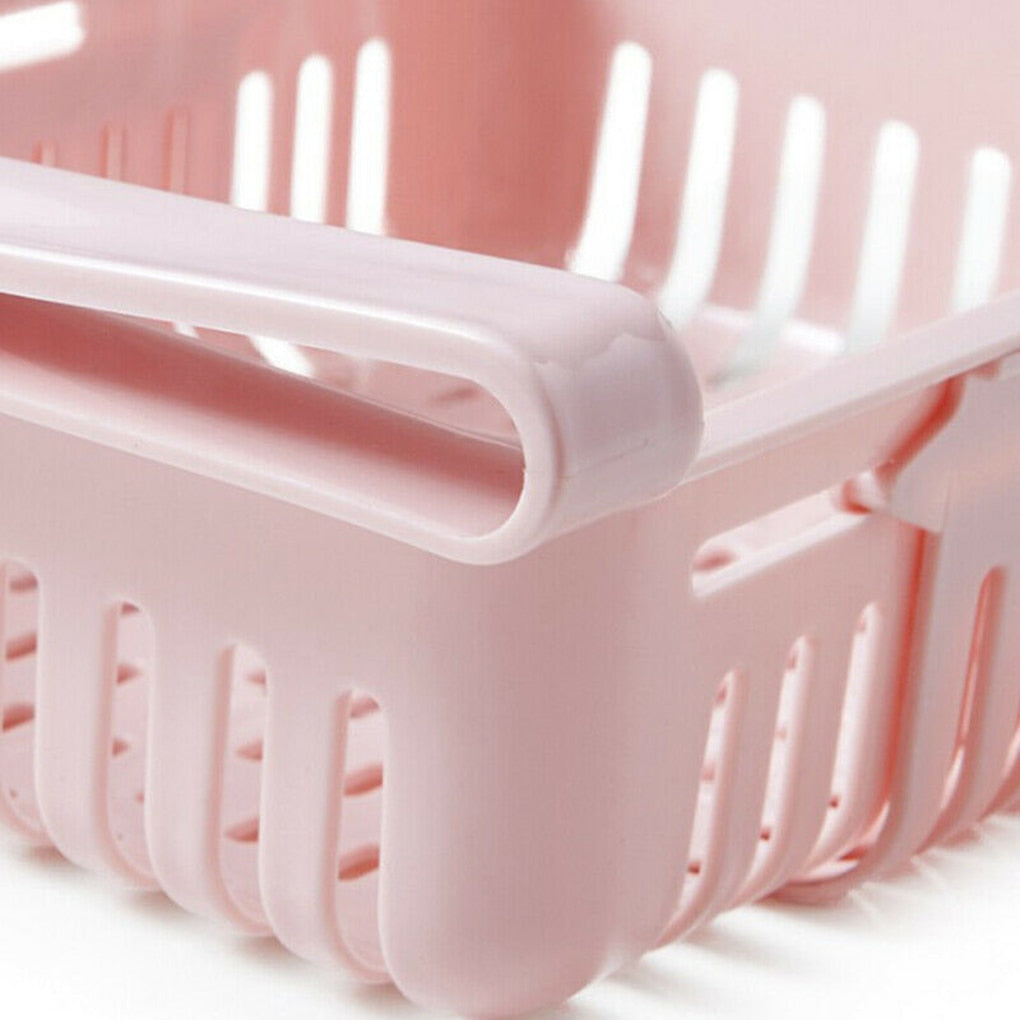 Telescopic Drawer Fridge Storage Box Slide Food Fruits Vegetables Organizer