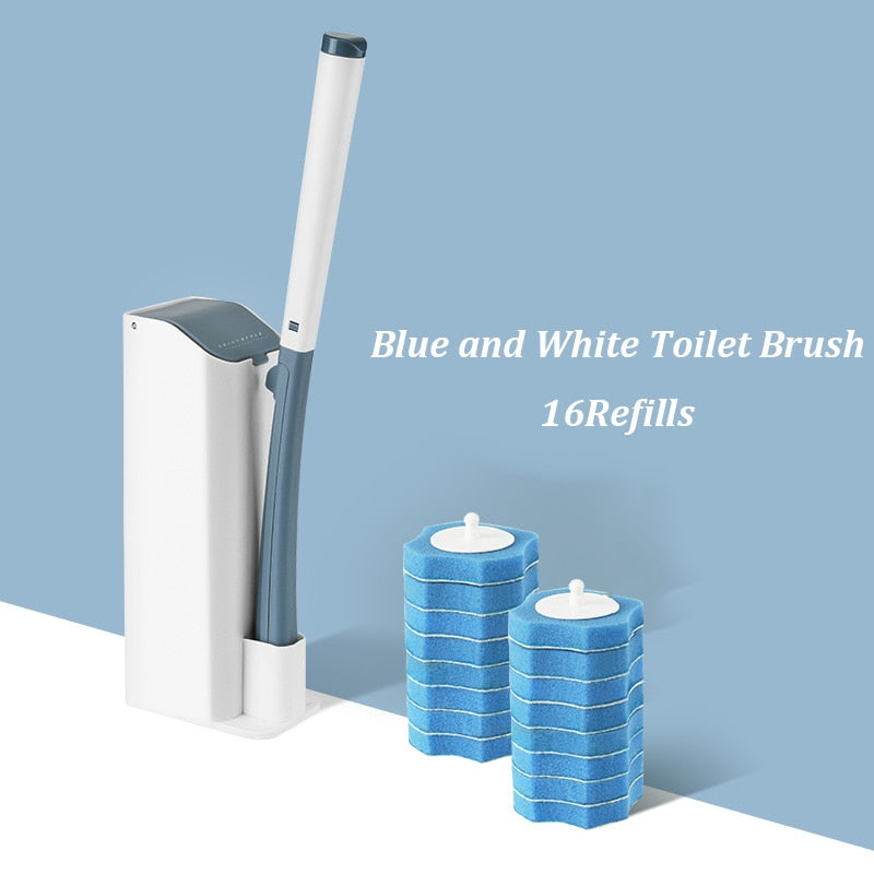 Toilet Cleaning Brush Set Replaceable Brush