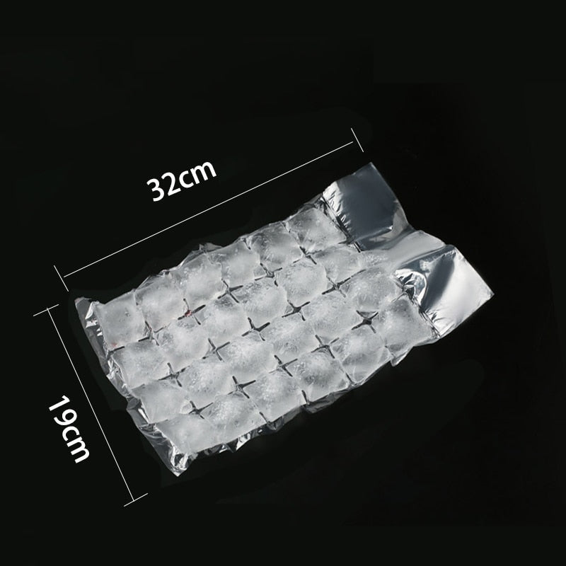 24 Grids Disposable Ice Bag Self Sealing Ice Maker Cooler Bag Ice