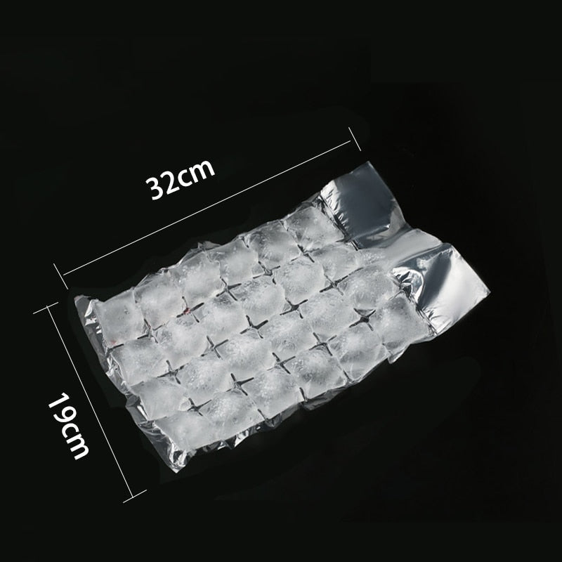 Disposable Ice Cube Mold 24 Grids Self-Seal Ice Cube Bags