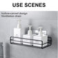 Iron Shampoo Storage Rack Holder With Self Adhesive Sticker