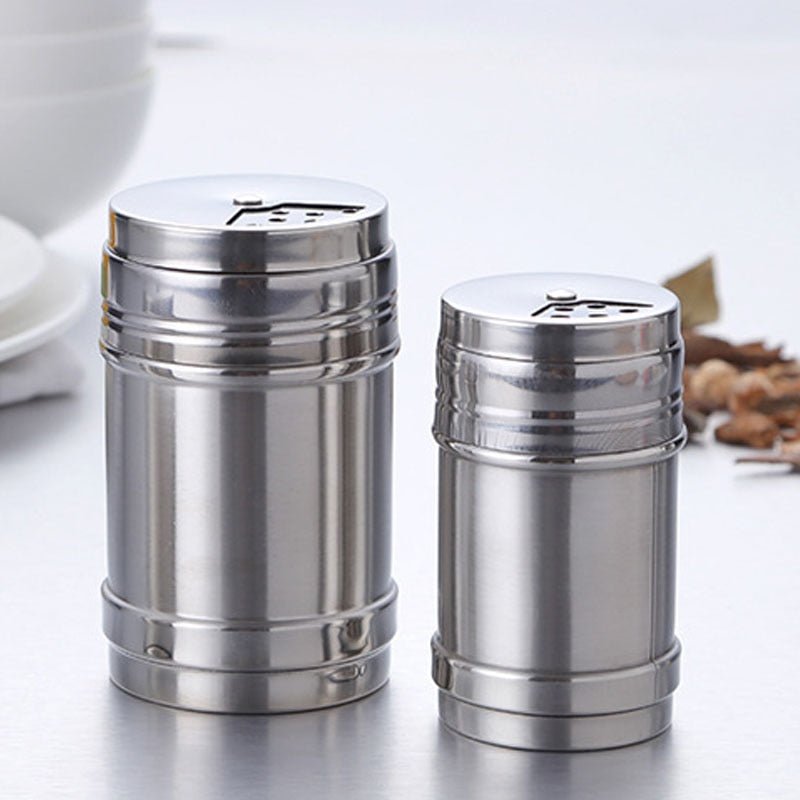 Spice Jar Rotating Cover Salt Sugar Bottle