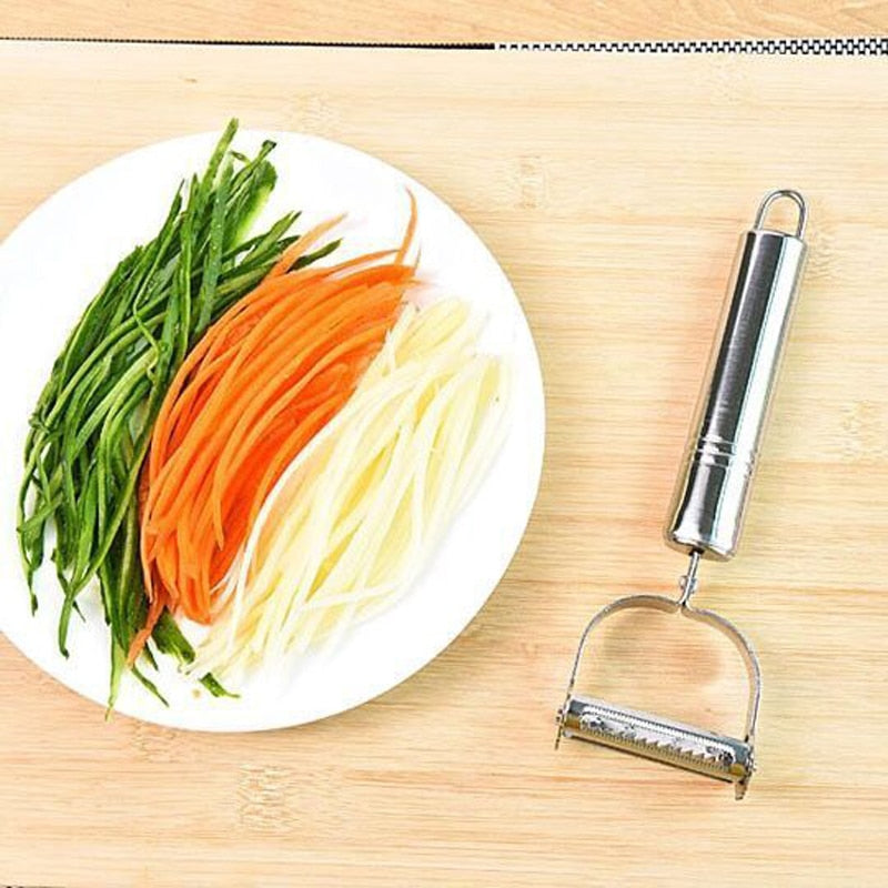 Stainless Steel Potato Cucumber Carrot Grater Julienne Peeler