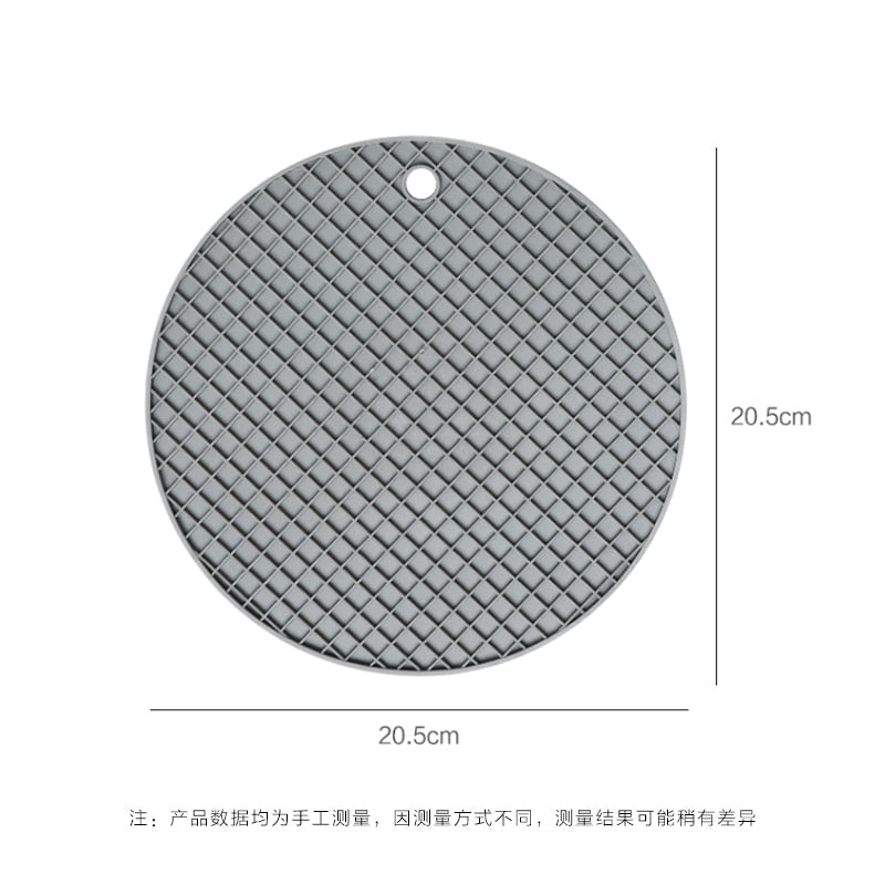 multi-functional mat, round heat-resistant silicone table mat,