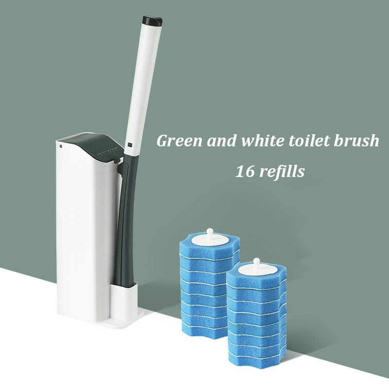 Toilet Cleaning Brush Set Replaceable Brush