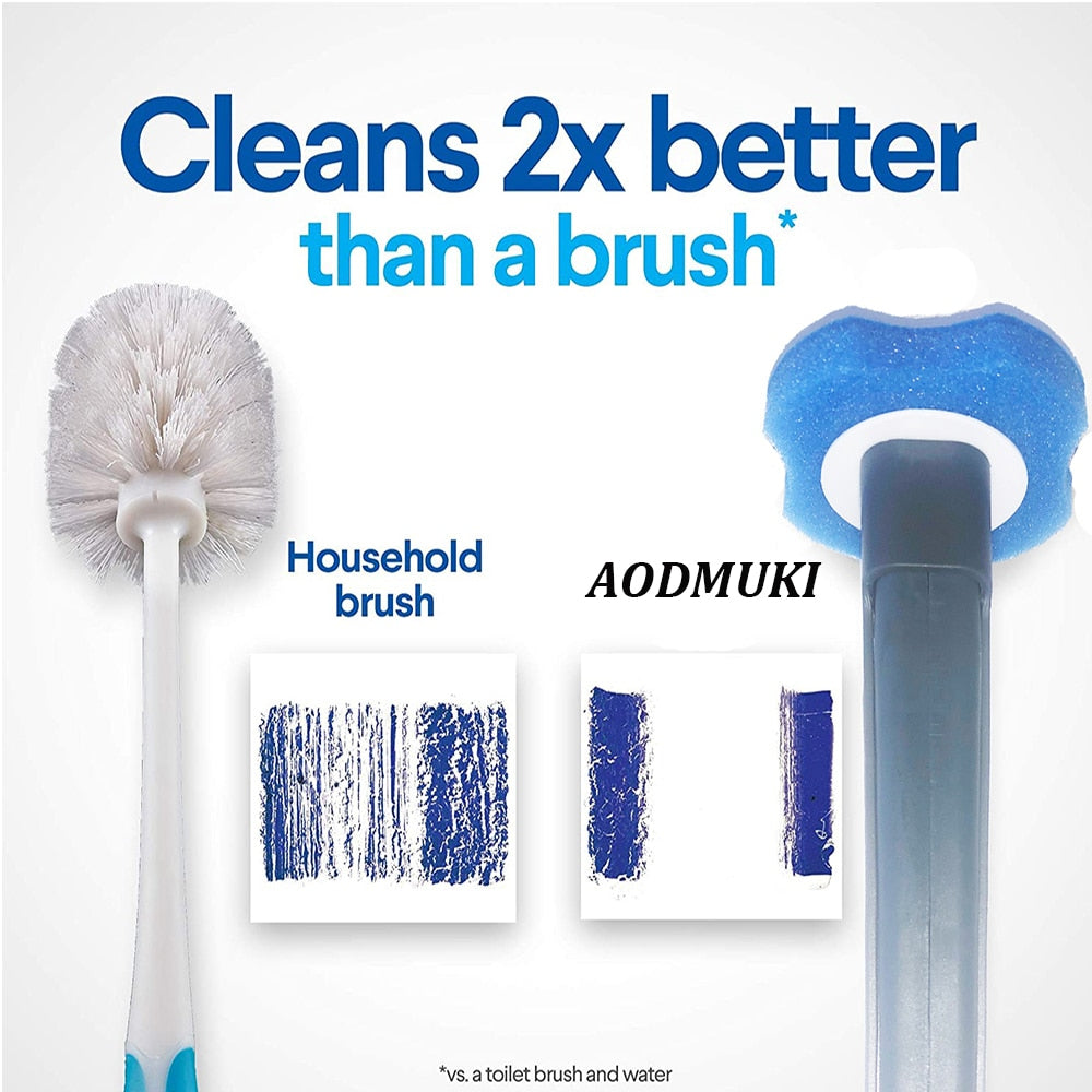 Toilet Cleaning Brush Set Replaceable Brush