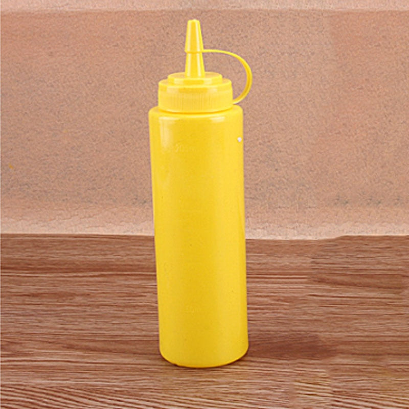 2 pcs Sauce bottle Cooking Tools Plastic Squeeze Bottle Olive Oil Storage Jar Condiment Dispenser Vinegar Seasoning Accessories