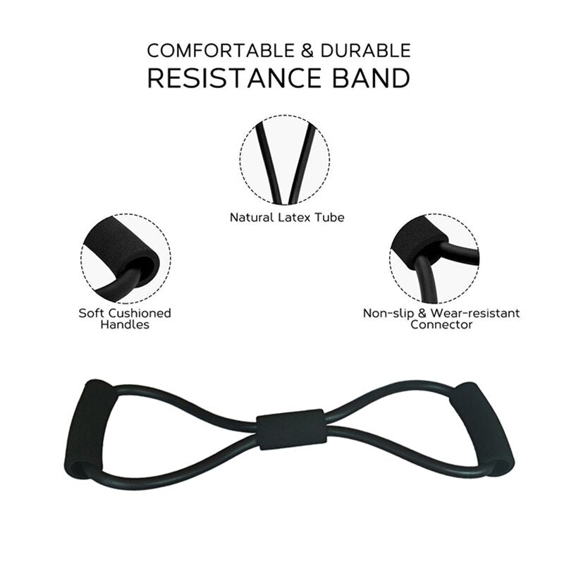 Fitness Body Building Resistance Bands Exercise Bands