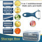 6 In 1 Vegetable Cutter Multifunctional Slicer with Container